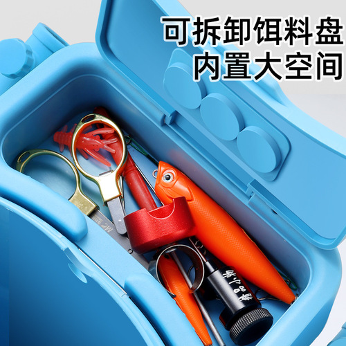 Multifunctional fishing box, fishing bucket, fishing bucket, road sub-bucket, thickened fishing portable bucket, live fish bucket, fishing stream bucket