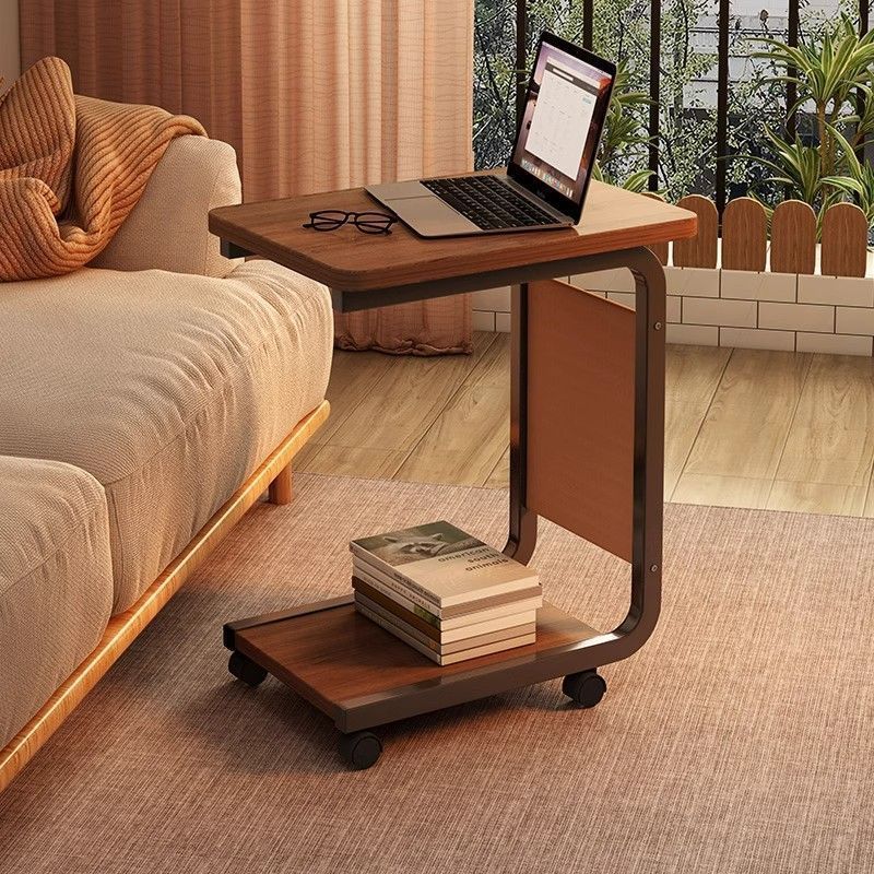 Bedside Table Movable Coffee Table Storage Rack Small Table Home Living Room Simple Trolley Sofa Side Table Side Cabinet