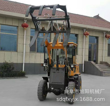 农场小型轮式抓草机 ZL910柴油四驱小铲车 25马力建筑工地装载机