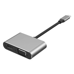 type-c to hd vga 2-in -1 USB3.1 Adapter HD Converter 4K Same Screen Line hub Docking Station