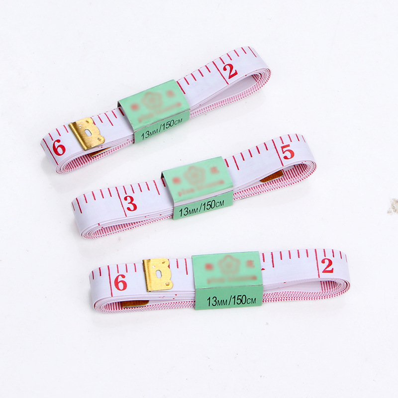 White -bottomed red word 150cm plastic leather tape meter sewing…