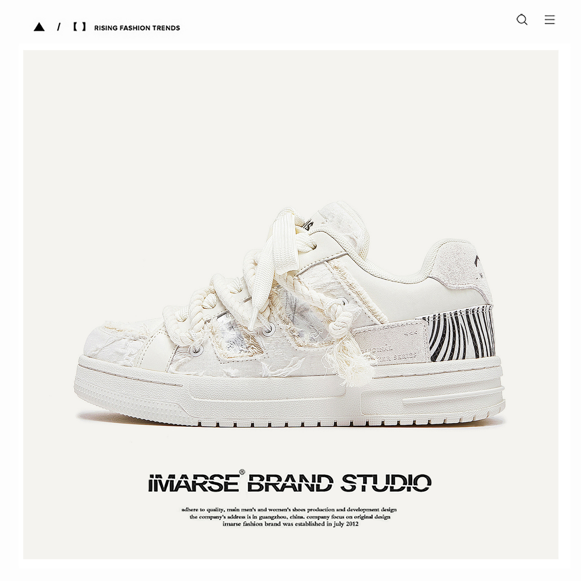Baskets basses bread blanches tendance aesthetic chaussures casual_voghion.com