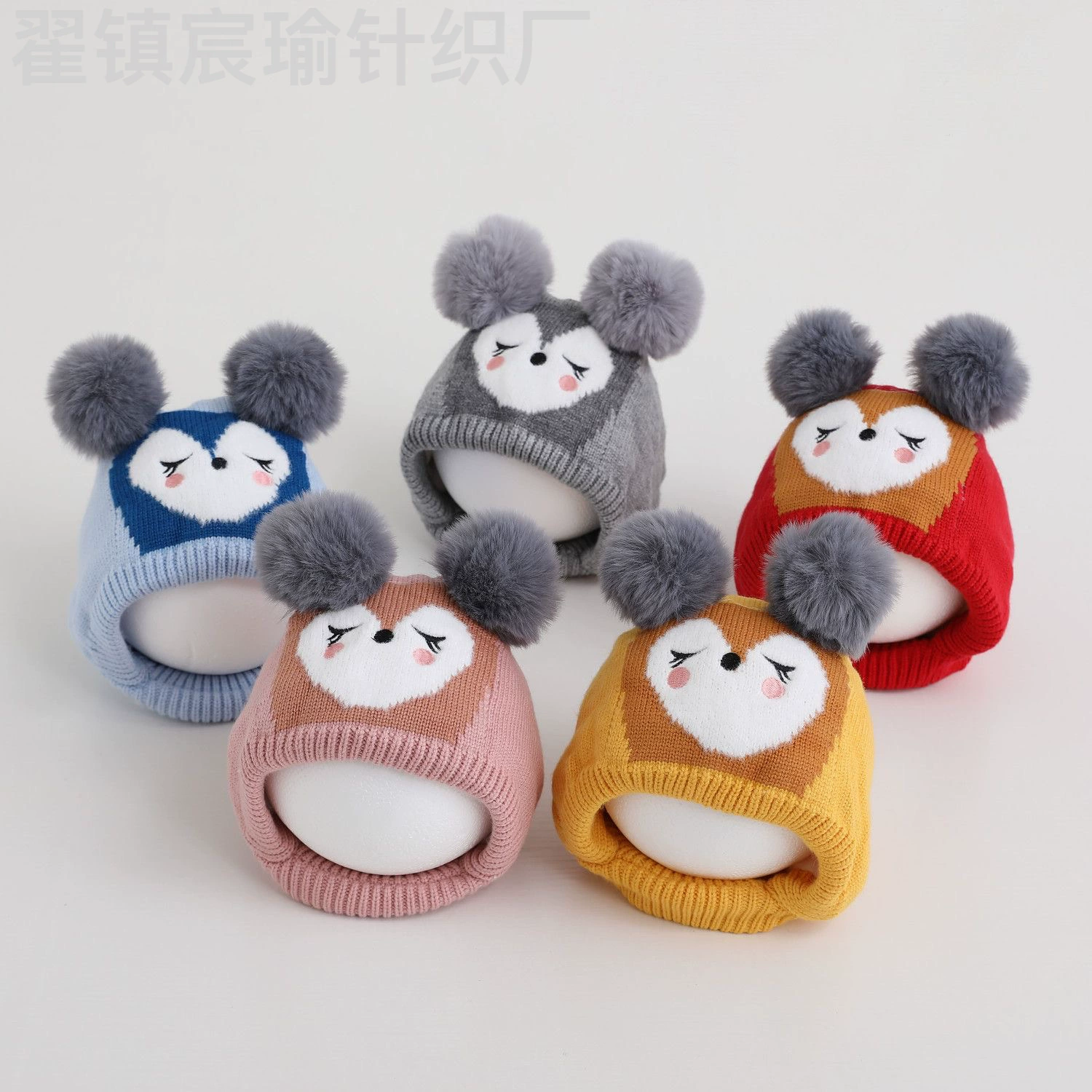 Детская шапка осенью и зимой плюс бархатная теплая детская шапка