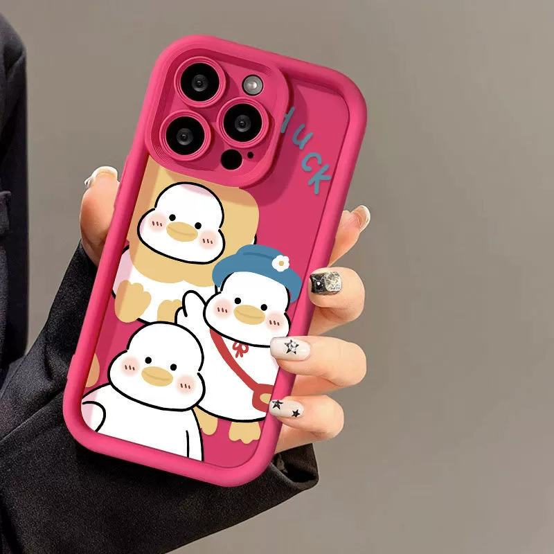 B.Duck, Apple, мультяшный чехол для iPhone 17 Pro, 17 Pro Max, 15, защита от падений