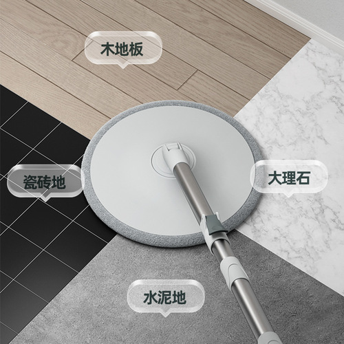 Manufacturer's thickened microfiber cotton mop cloth hand-wash-free adhesive replacement round flat mop cloth head