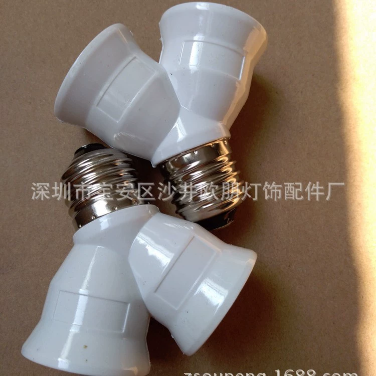 E27 один-два конвертирования головки лампы зажим E27 к E27 двойная головка новая