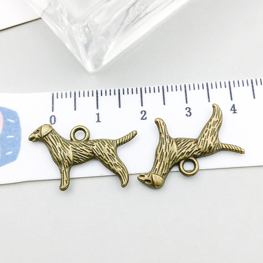 고대 녹색 장발 개 1마리-1.4g-15*23mm-20583