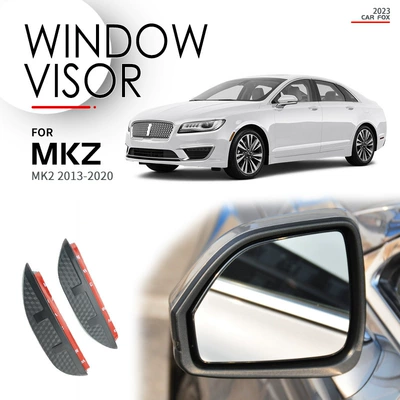 Rain shield — MKZ Window visor - standard-packing-without-logo-lincoln-mkz-mk2-2013-2020-rearview-mirror-rain-eyebrow-carbon-fiber-pattern