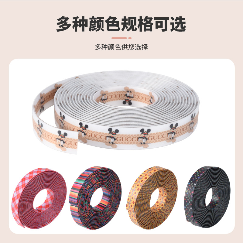 定制包胶织带宠物绳印花防水TPU包胶织带挂绳pvc包胶织带牵引绳