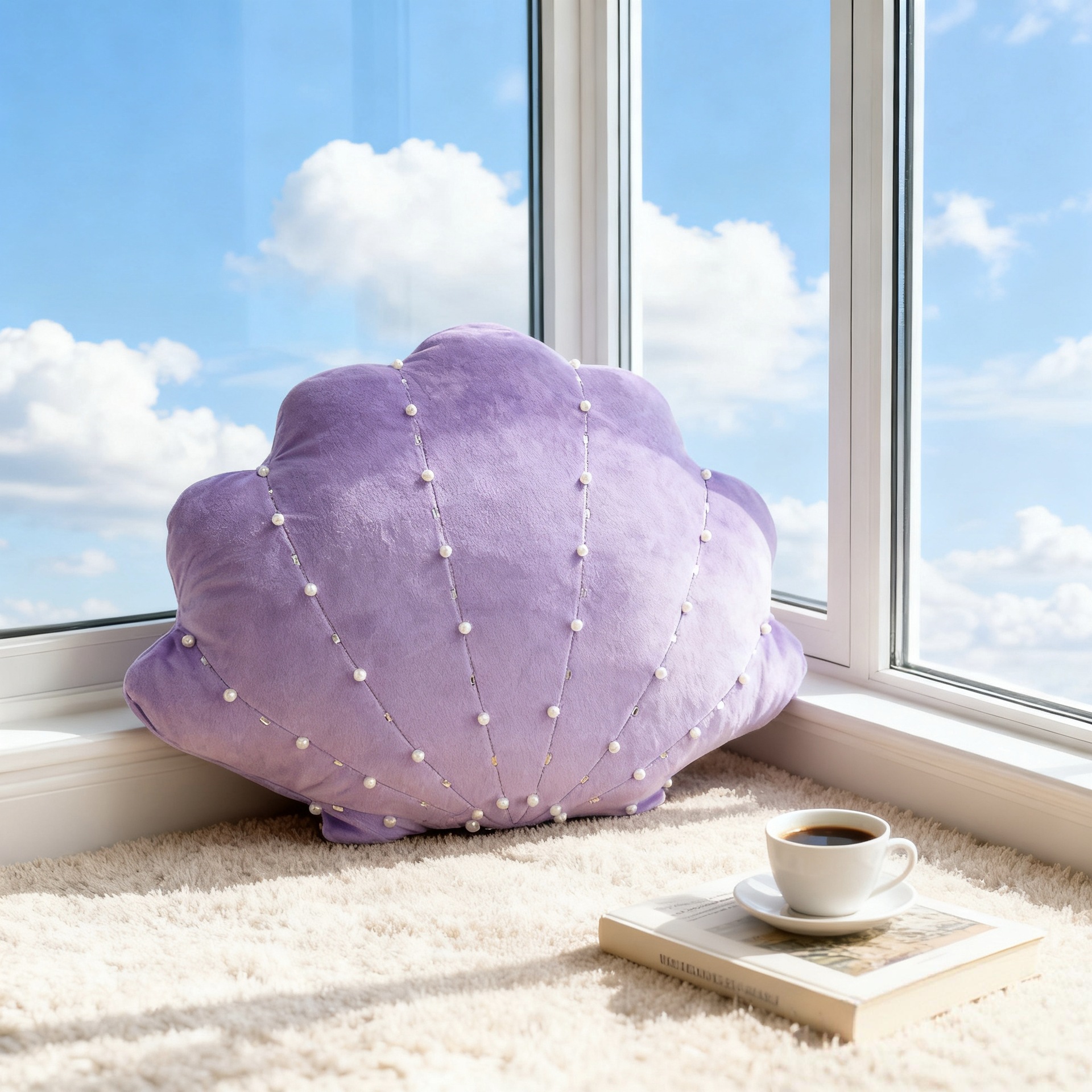 Cross-Border Simulation Nordic Shell Fidelity Car Home Sofa Office Decorative Cushion