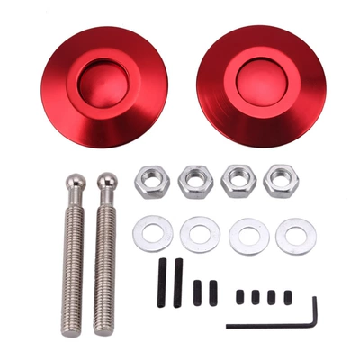 Other Car Modifications Accessories Engine Hood Lock - red