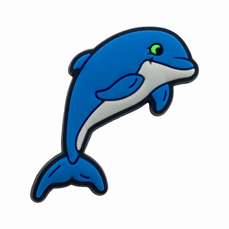 Nueva lindo animal marino agujero de dibujos animados Zapatos de flores zapatos hebilla de goma suave DIY sandalias de verano accesorios de la joyería