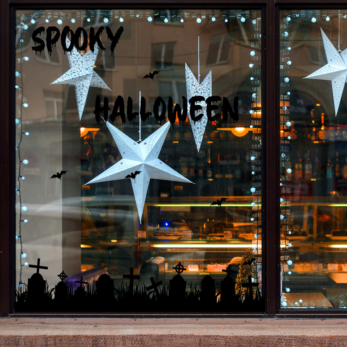 Naklejka ścienna halloween dekoracja okienna do domu_voghion.com