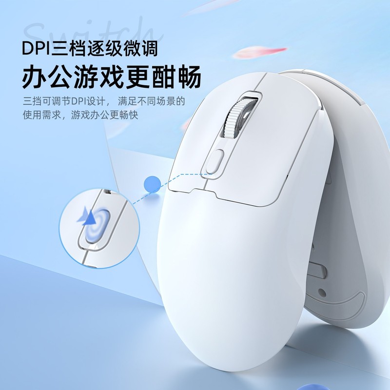 Wireless Mouse Charging Silent Bluetooth Dual Mode Office Silent Tablet Laptop Accessories Unlimited Mouse