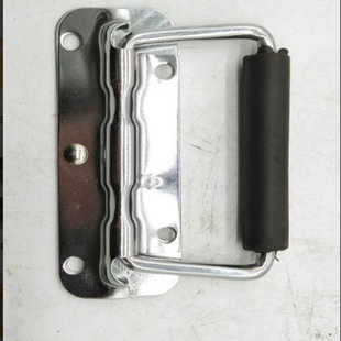 Galvanized Iron Handle Folding Trolley Handle Tool Box Handle Tool Equipment Box Automatic Return Handle