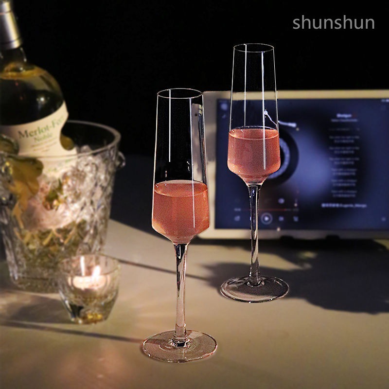 Taza de champán de alto valor de bebida taza de cóctel taza de vino de cristal casero taza de vino tinto