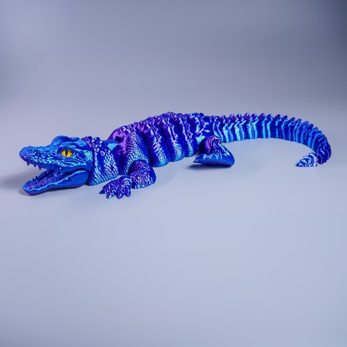 모조 악어 [파란색 보라색]