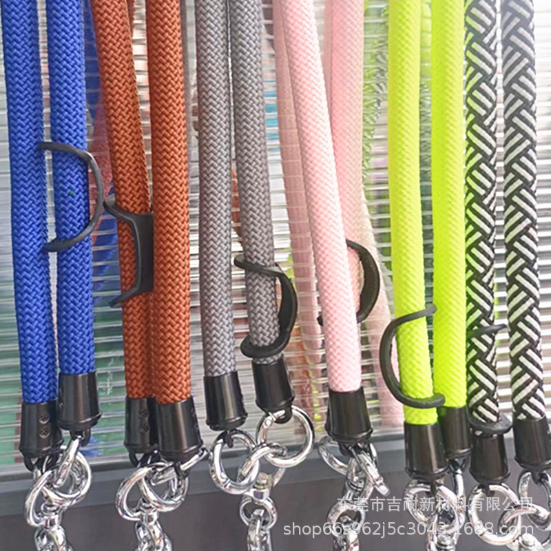 尼龙编织圆绳 手机壳挂脖绳 间色花色包芯绳 饰品挂件绳耐磨实心