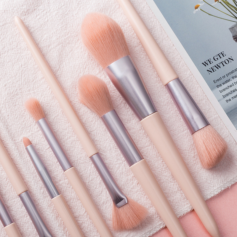 Nuevo puente Rosa 10 anti-lana maquillaje cubierta refrescar mano práctico cepillo conjunto en stock al por mayor