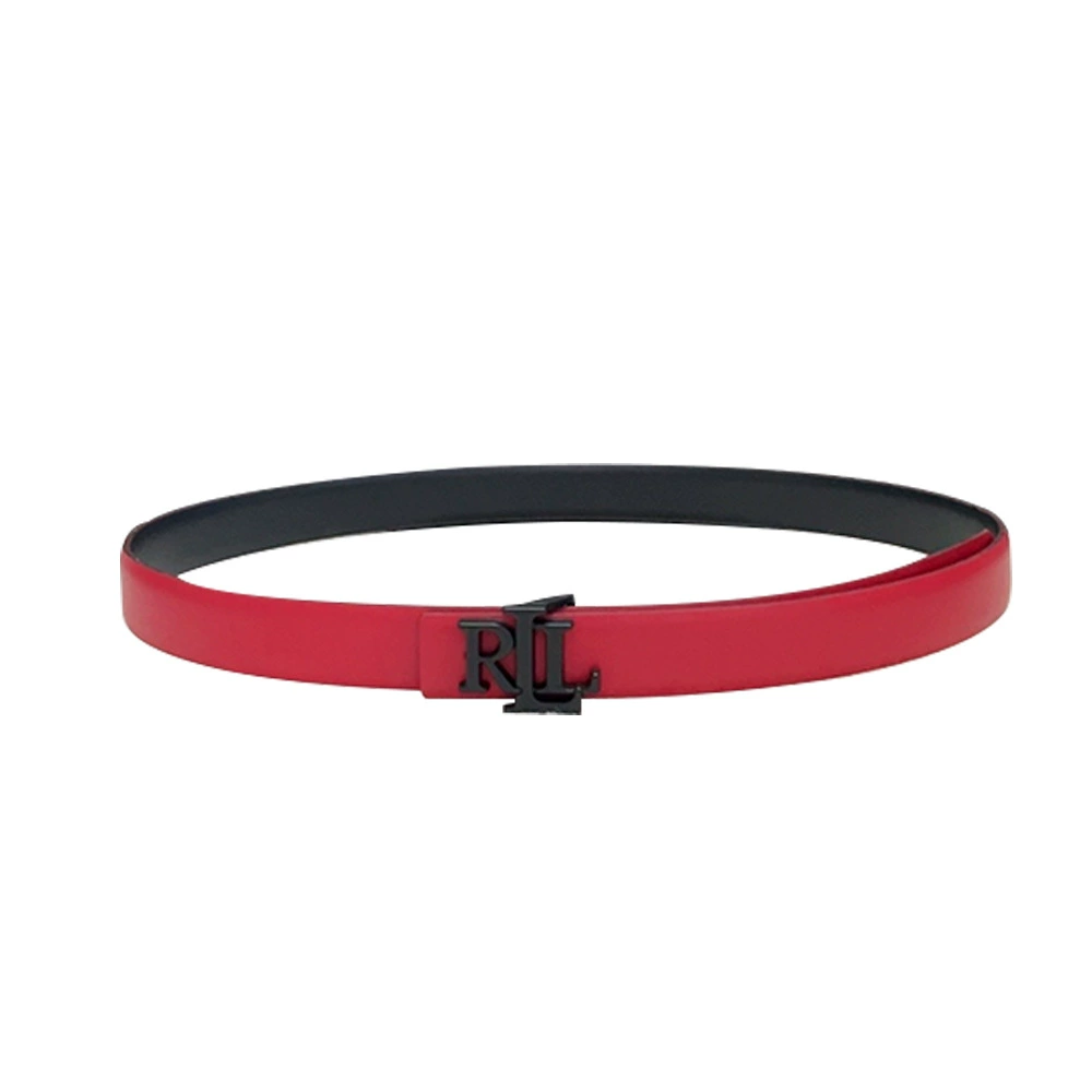 Fashionable universal double-sided belt with letters, European style, 2.5cm