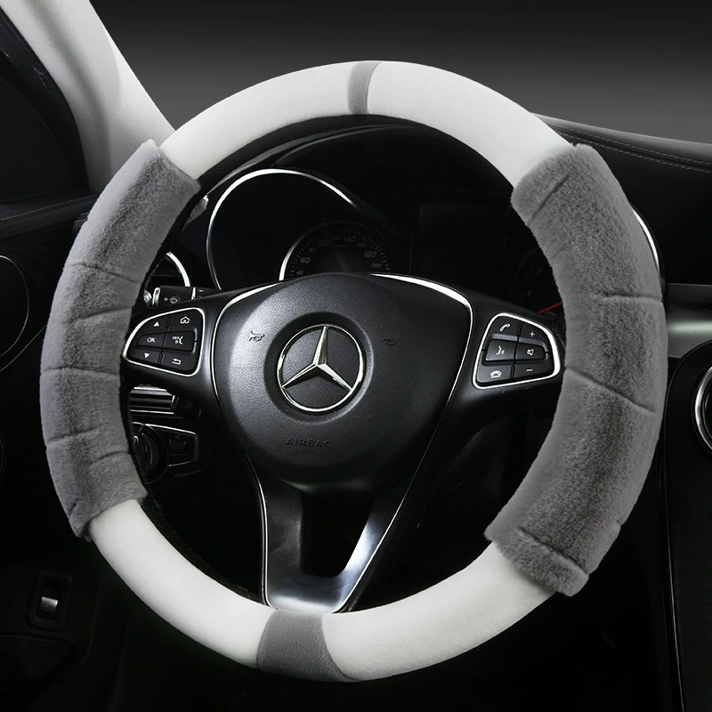 Трансграничный новый автомобиль рулевое колесо рулевое колесо рулевое рулевое рулевое рулевое рулевое рулевое рулевое устройство бизнес зимний пух теплый автомобильный чехол