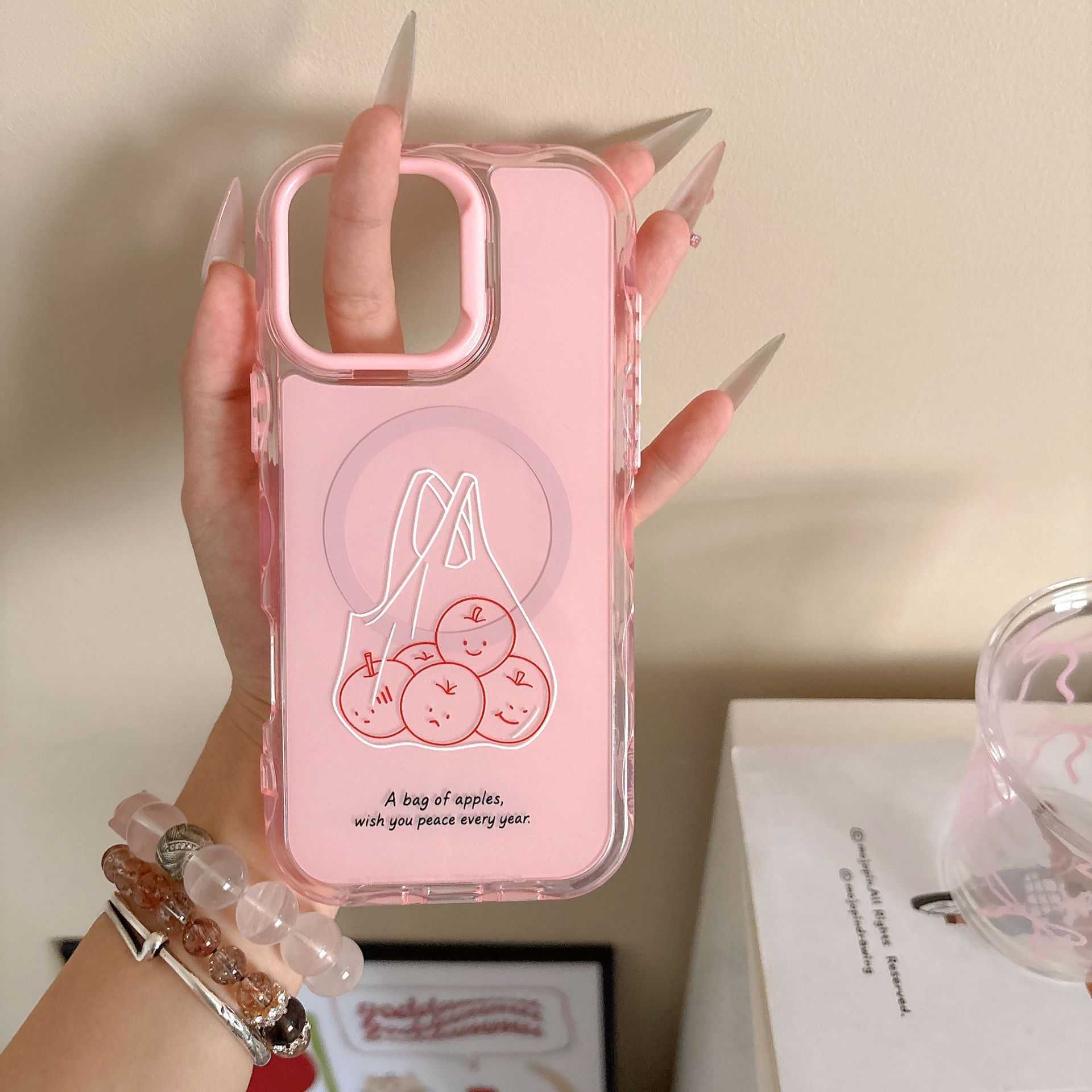 Bolsa de compras de Apple magnética creativa personalizada para Apple 16ProMax funda para teléfono móvil 15Pro Fun 14/13 Nuevo