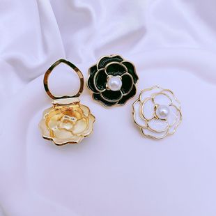 Silk Scarf Buckle Versatile Dual-Use Simple Camellia Clothing Accessories Knotted Buckle Shawl Brooch Women's Corner Buckle Jewelry