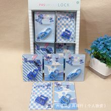 可爱卡通造型密码锁学生便携背包锁儿童简约抽屉数字密码锁批发