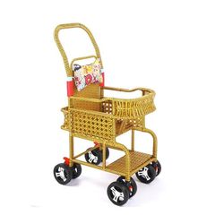 模造藤カートベビーカー夏藤編み車赤ちゃんカート軽やか藤椅子ベビーカー手作業編み