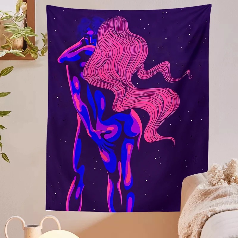 Hipop Rock Style Tapestry Fantasy Color Tapestry Hanging Cloth Home Decoration Bar KTV Wall Night Market Hanging Cloth