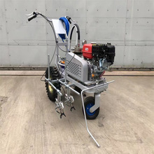 手推冷喷划线机 道路公路马路停车位划线车 塑胶跑道标线驾校油漆