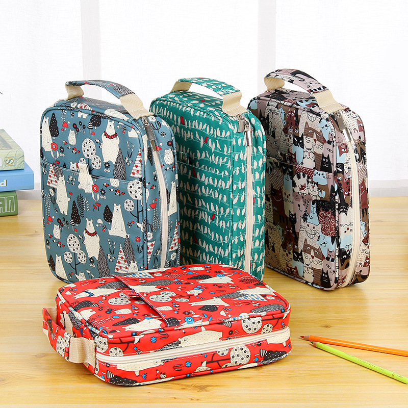 Pen bag ins high-looking color pencil bag 150 color pencil bag pencil bag high-looking student stationery multi-functional color pencil bag