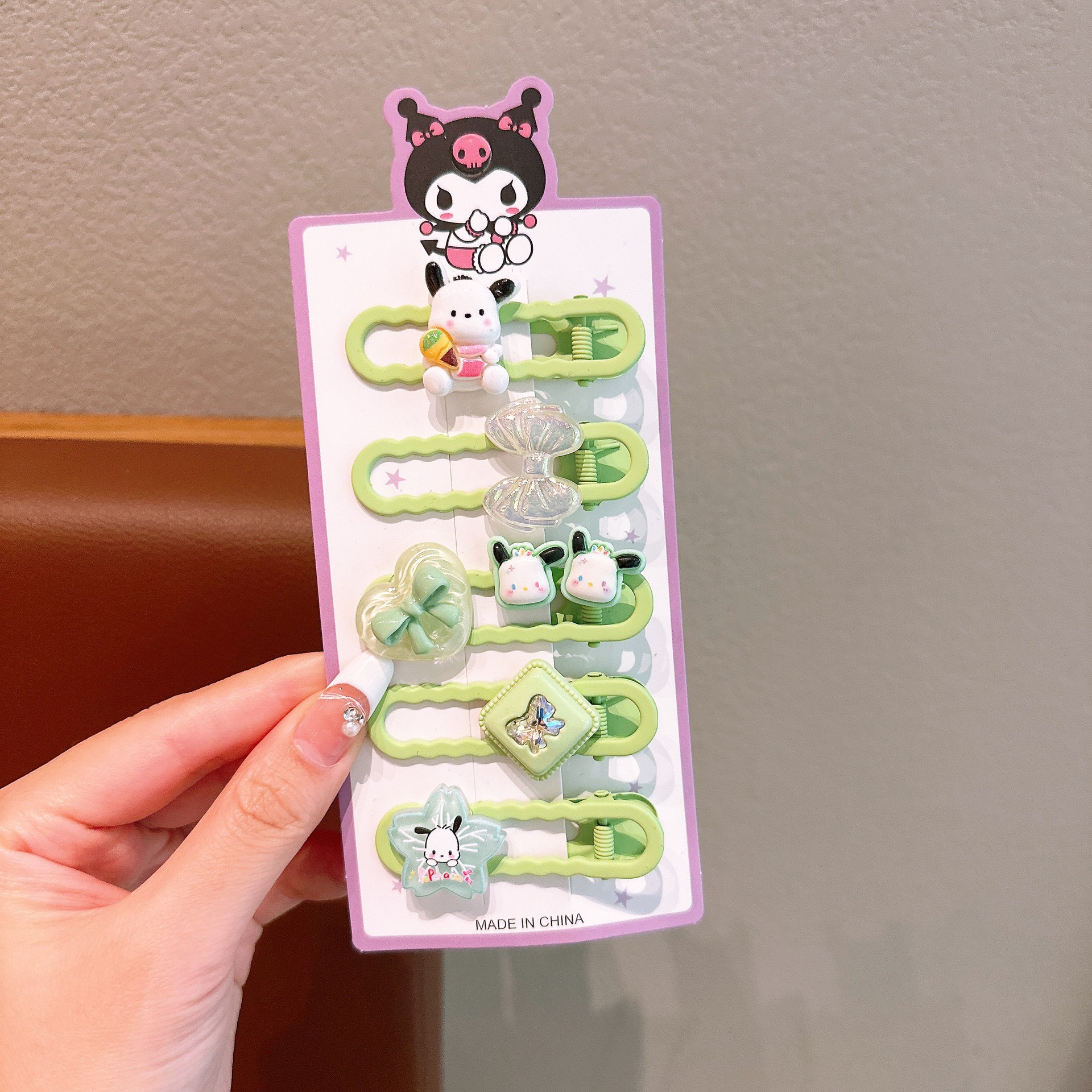 KULOMI Kids Hairpin Set Cute Sanli Pantalones Pequeñas Niñas Pequeñas Pequeñas