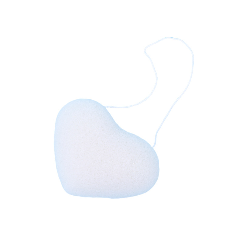 Fábrica personalizada de amor konjak lavado facial bebé super suave no daña la piel lavado esponja de baño al por mayor