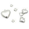 Pendant stainless steel heart-shaped, accessory, wholesale