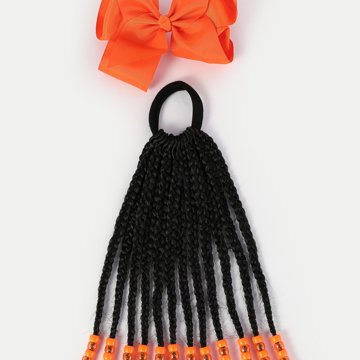 Cauda de caballo para niños africanos amazonas africanos accesorios de arco cauda de caballo pelucas negras al por mayor