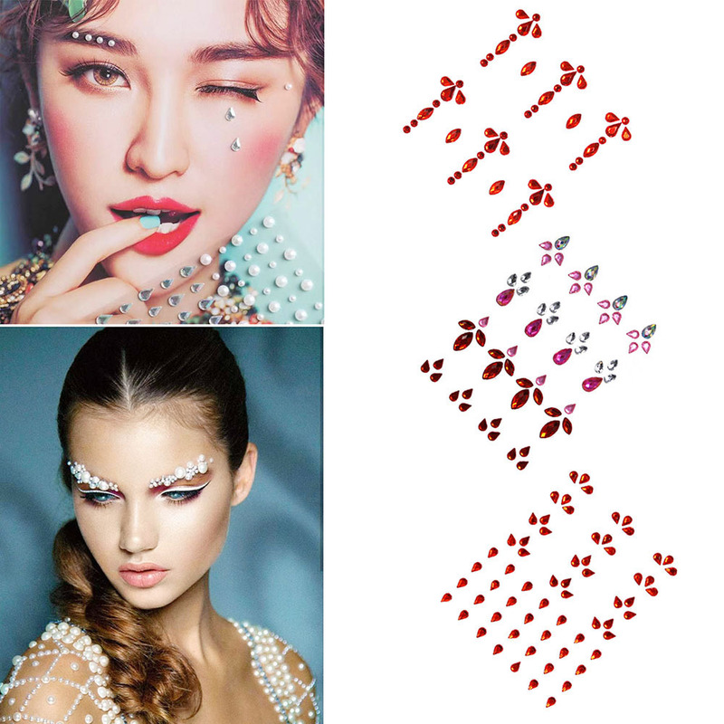 81 PCs single-grain adhesive DIY eyebrow eye stickers forehead face rhinestone stickers back adhesive acrylic Rhinestone 81 PCs single-grain adhesive DIY eyebrow eye stickers forehead face rhinestone stickers back adhesive acrylic Rhinestone