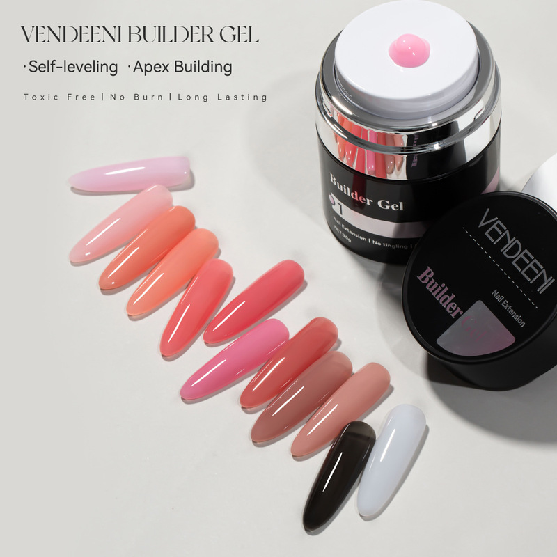 Vendeeni Press Jar Beauty Extension Glue 12 Colors Lotus Pink Black White Nail Painless Long-Lasting Phototherapy Glue Vendeeni Press Jar Beauty Extension Glue 12 Colors Lotus Pink Black White Nail Painless Long-Lasting Phototherapy Glue