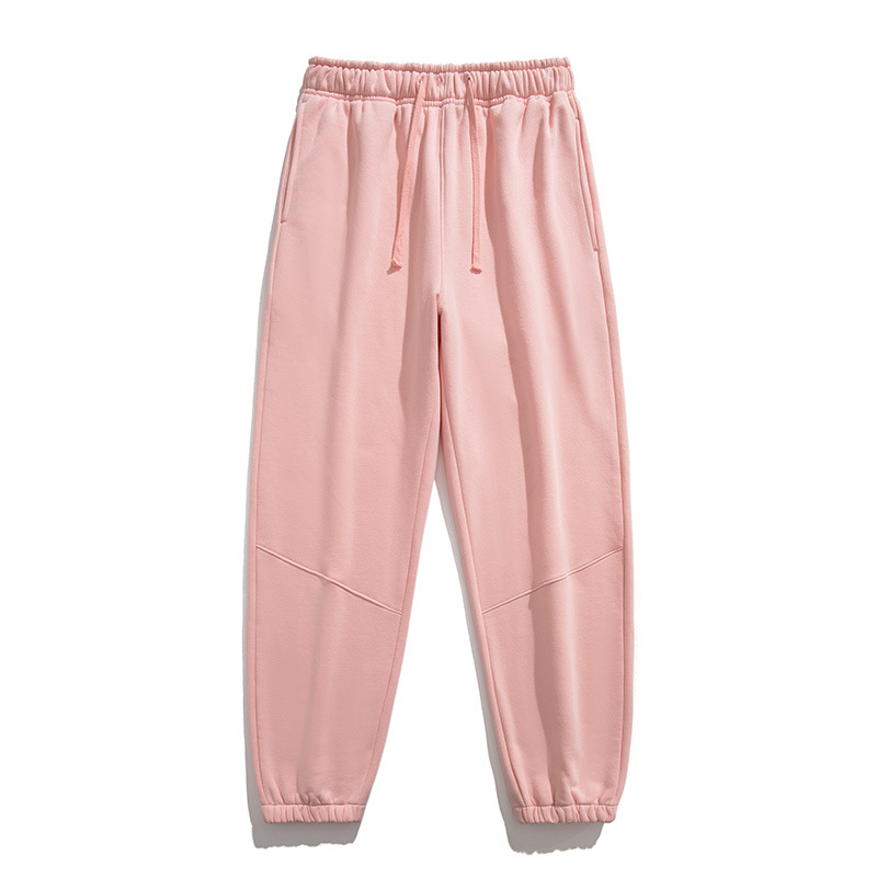 2023 otoño e invierno nuevo 350g Terry sweatpants hombres y mujeres mismo engrosado cómodo deportes casual moda elástico boca