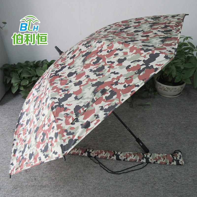 一片式无缝拼接雨伞 无车缝防漏雨一片伞 数码印刷高尔夫伞深圳厂