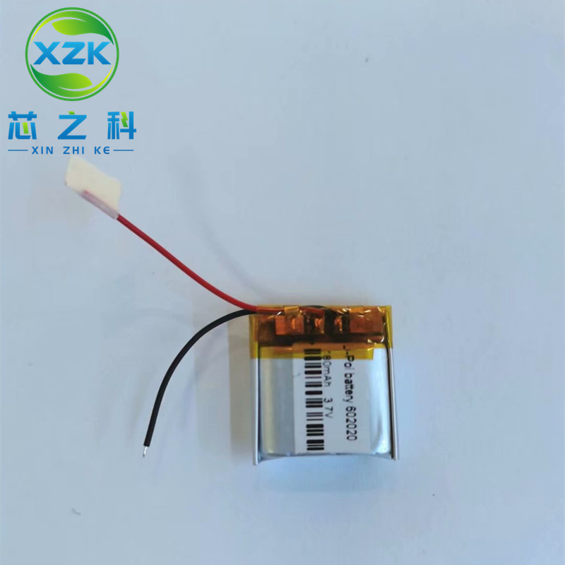 蓝牙电池602020聚合物锂电池180MAH 3.7V智能穿戴蓝牙音箱美容仪