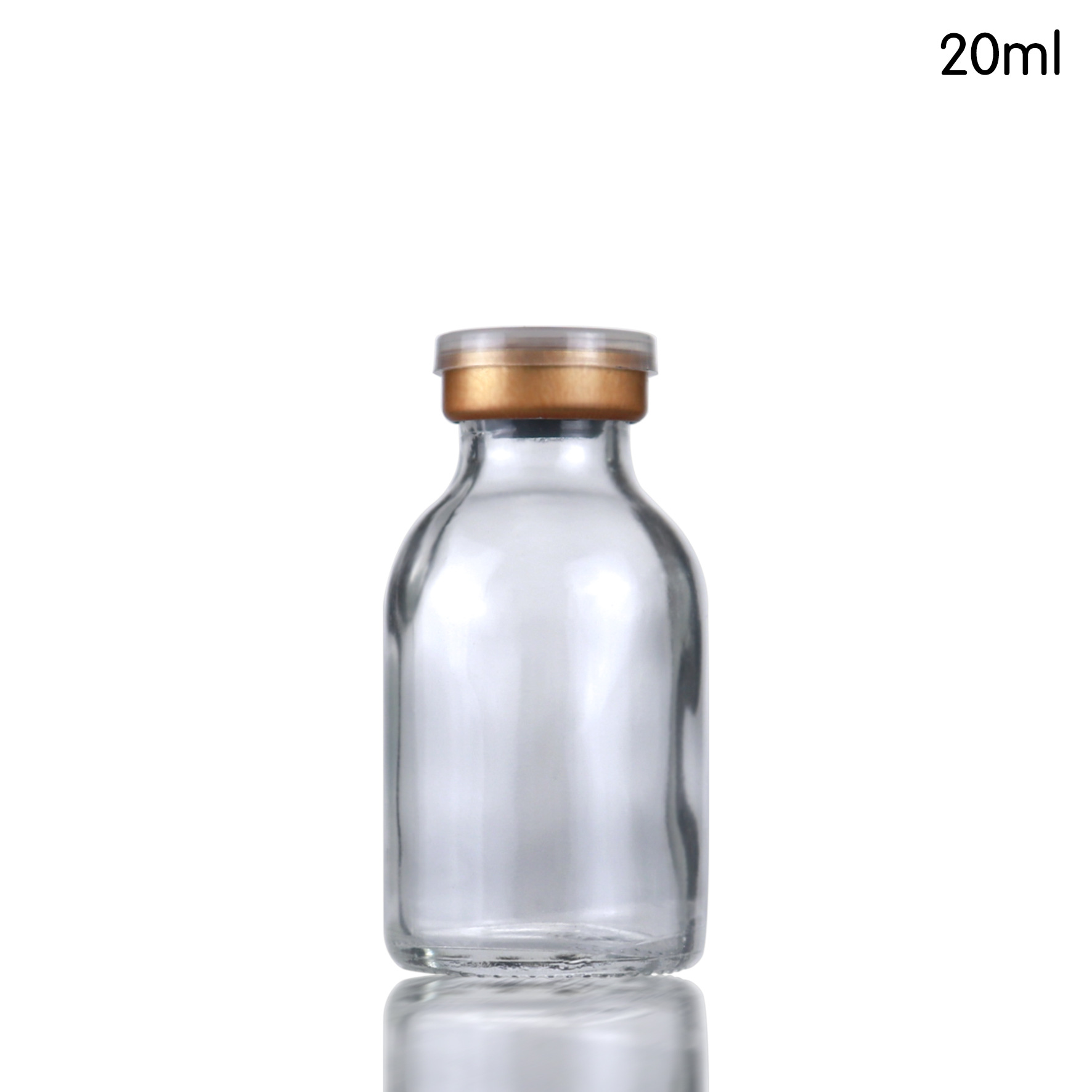 现货20ml玻璃瓶 模具瓶  透明西林瓶  可丝印LOGO