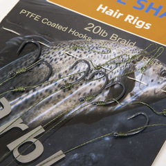 Cross-border Teflon fishhook rig with heavy-duty fluorocarbon leader and European-style anti-tangle multi-hook rig for white-striped fish.