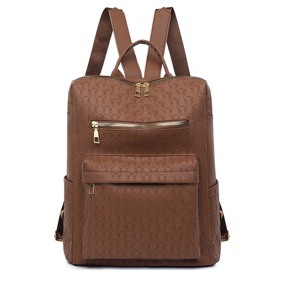 Mochila retro de moda para mujer 2024 nuevo estilo simple multifuncional de gran capacidad mochila de viaje al aire libre mochila escolar al por mayor