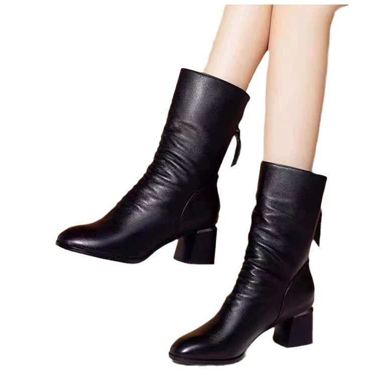 Ботинки Martens средней длины, на флисовой подкладке, зимний британский стиль, размеры 35–40