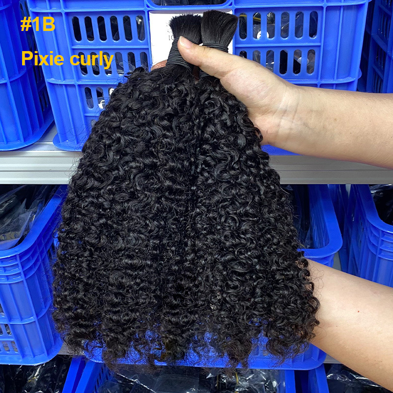 Extensiones de Cabello Humano 12A de Cabello Real Tejido a Mano para Mujeres