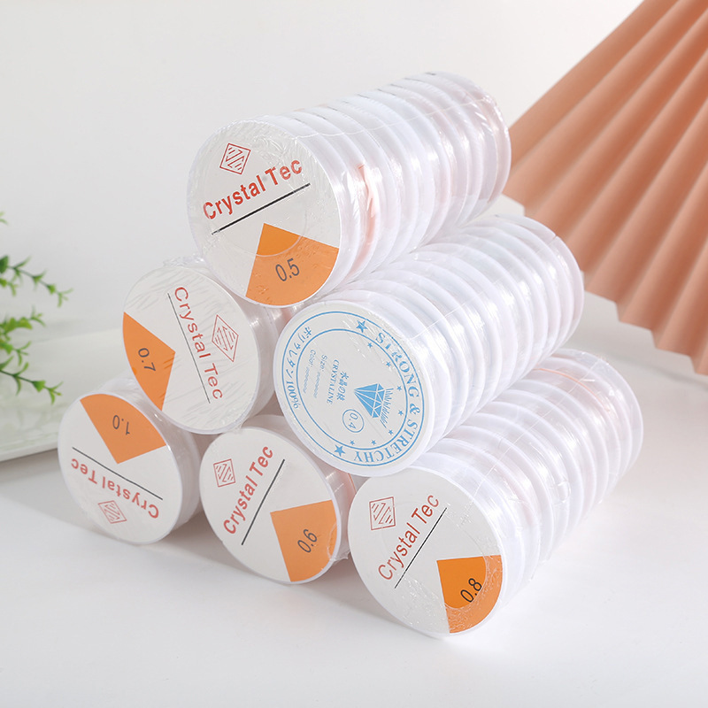 Transparent Crystal Line Jewelry Jewelry Beaded elastic line Handmade DIY Wire Fishing Line elastic rope beads will not break