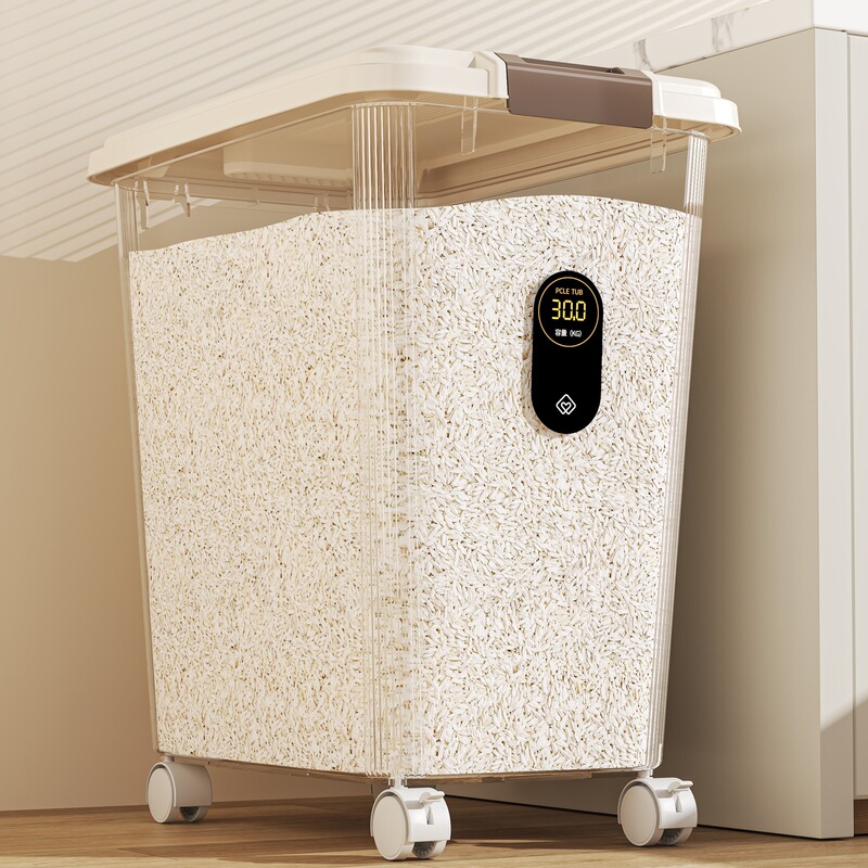 Xingyou Gap Rice Bucket Household Insect-proof Moisture-proof Flour Storage Tank Sealed Bucket Food Grade Large Capacity Rice Box Rice Tank