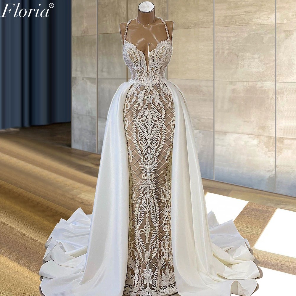 European and American Suspender Tube Top Light Wedding Dress 2025 New Waist Fishtail Evening Dress Slimming Look Elegant Evening Dress Wholesale