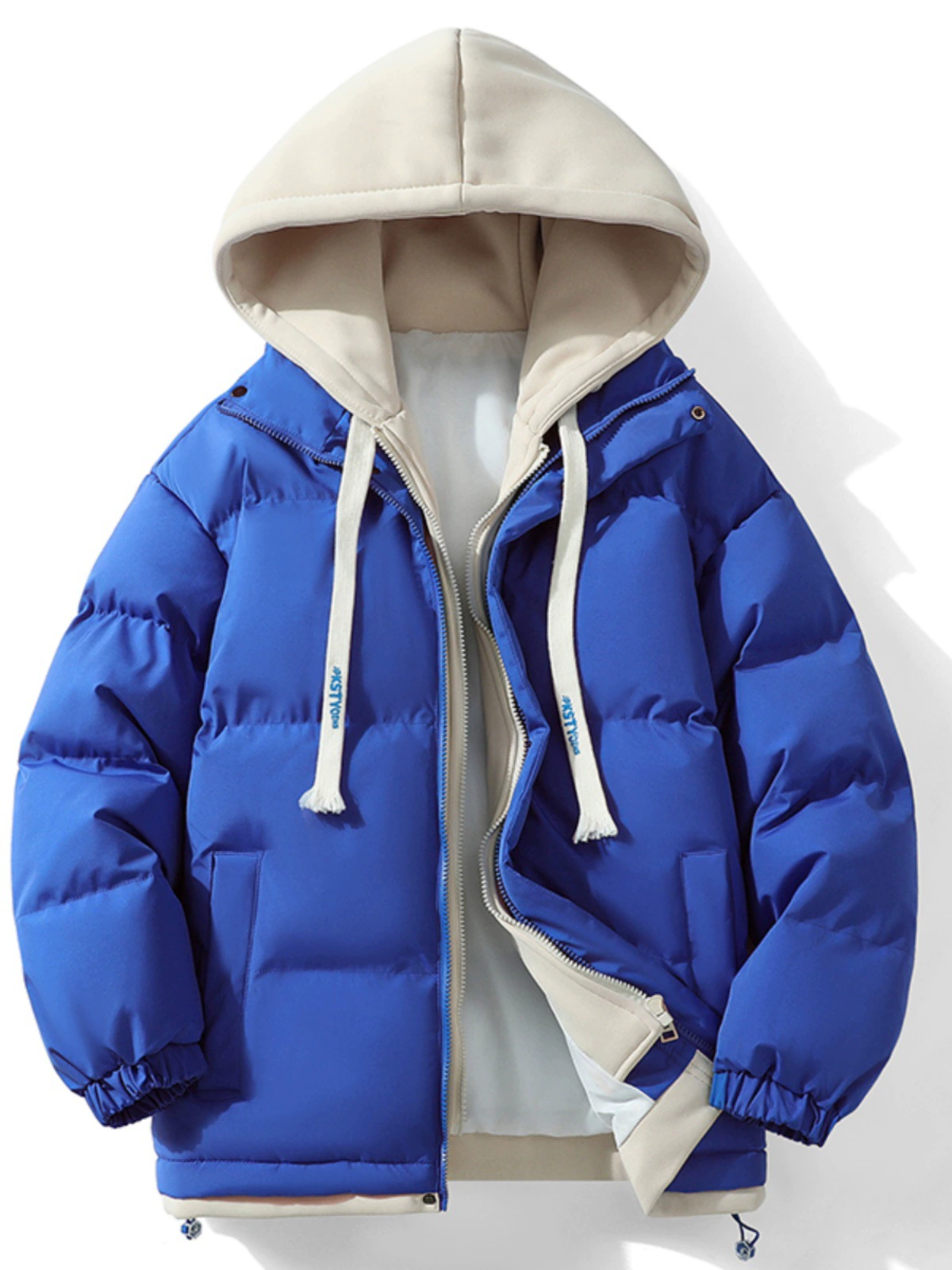 Пуховик мужской oversized с капюшоном, демисезон, стиль ZM‑1044, в нескольких цветах и размерах